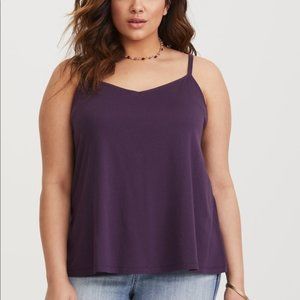 NWT Torrid Purple Girlfriend Swing Cami Tank 3x